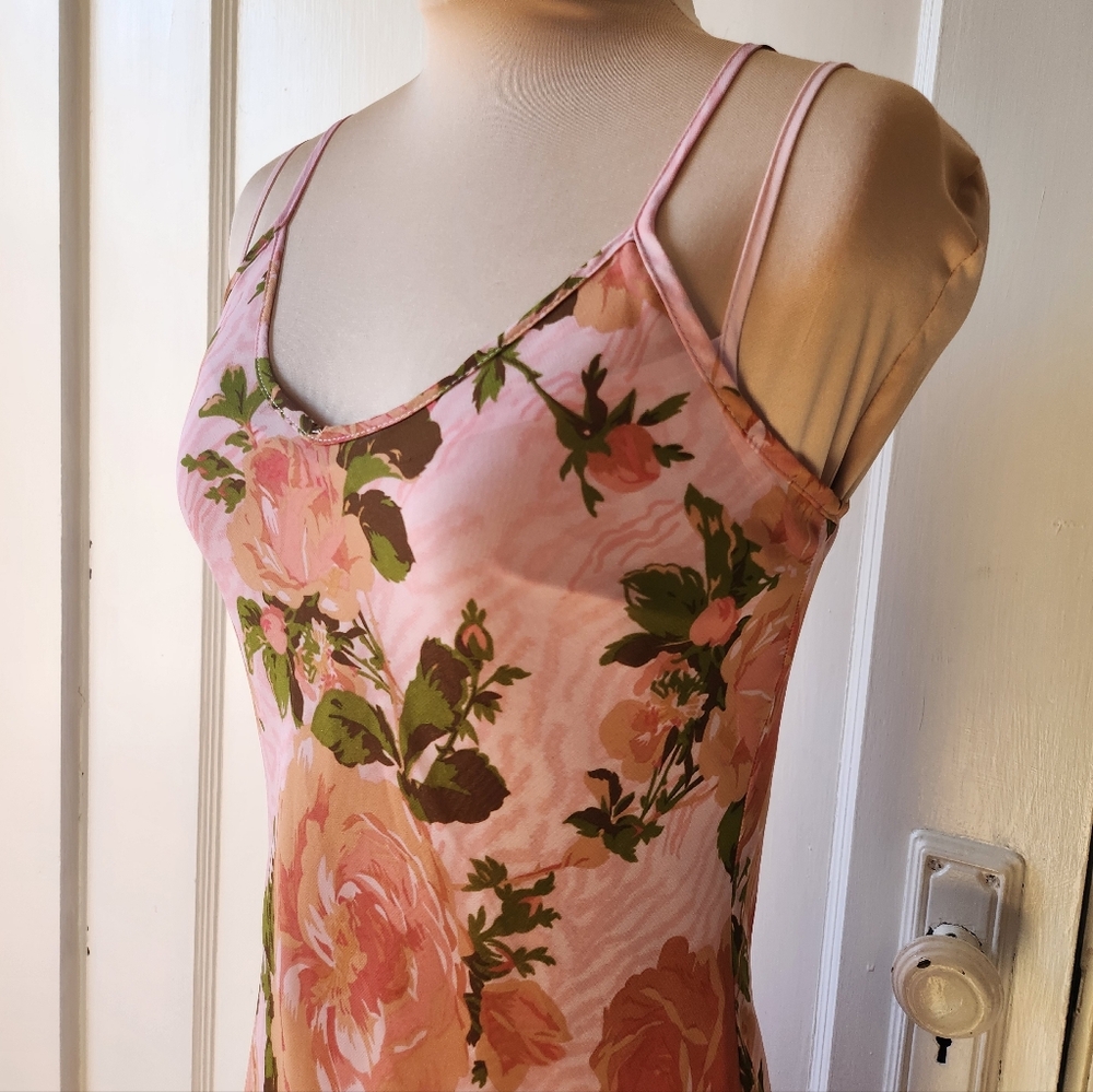 Betsey Johnson Vintage Tori Rose Slip Dress - Picture 2 of 9
